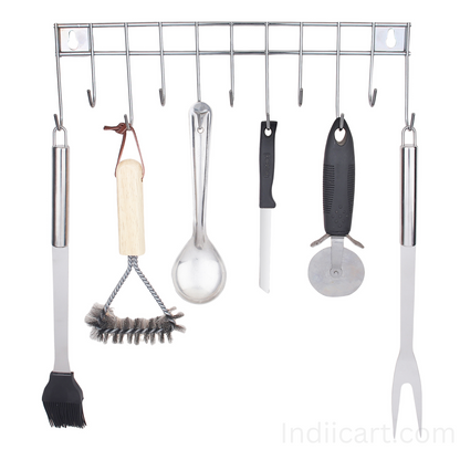 IndiiCart Stainless Steel Wall Mounted Cutlery Holder