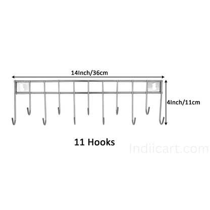 IndiiCart Stainless Steel Wall Mounted Cutlery Holder