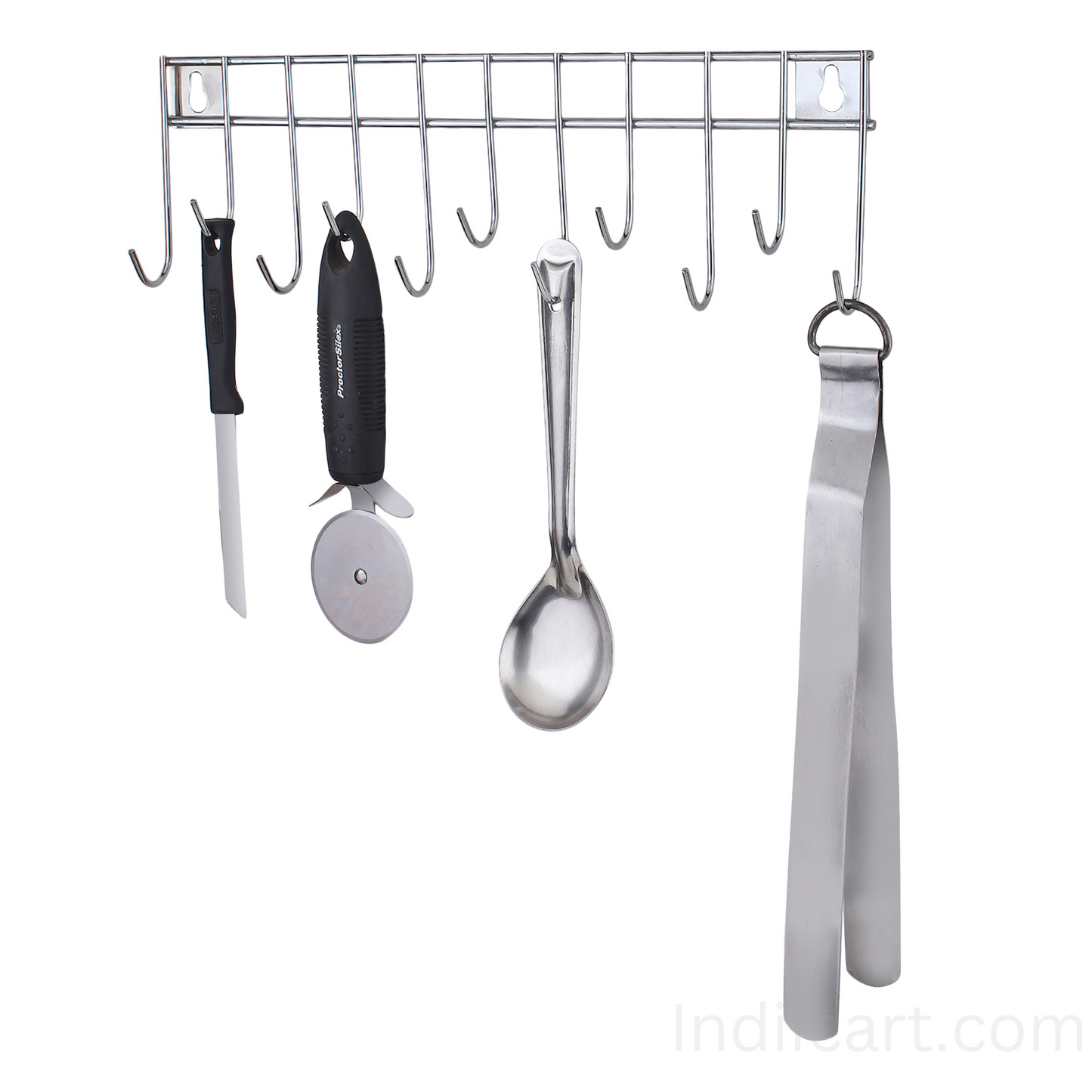 IndiiCart Stainless Steel Wall Mounted Cutlery Holder