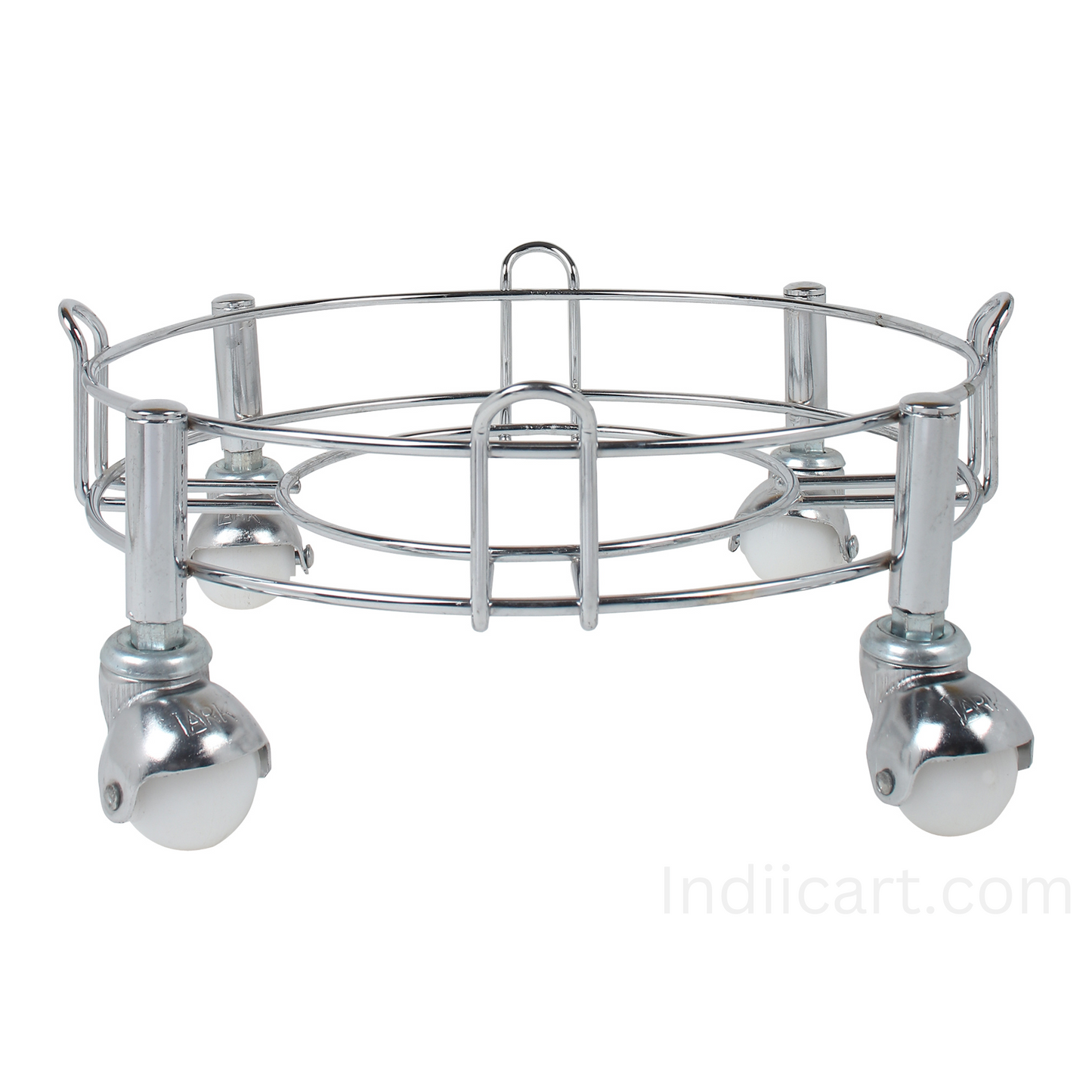 Heavy Duty Stainless Steel Gas Cylinder Trolley Stand | Indiicart